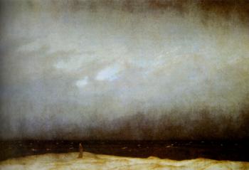 Caspar David Friedrich : Capuchin Friar By The Sea